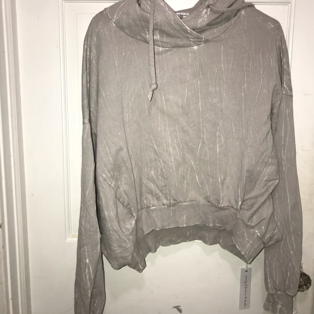 NWOT Young fabulous and broke hoodie